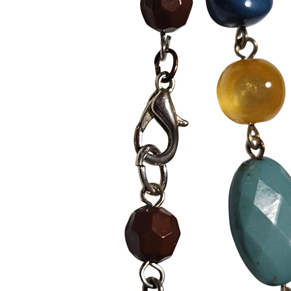 Boho Mixed Gemstone Multicolor Beaded Necklace St… - image 3